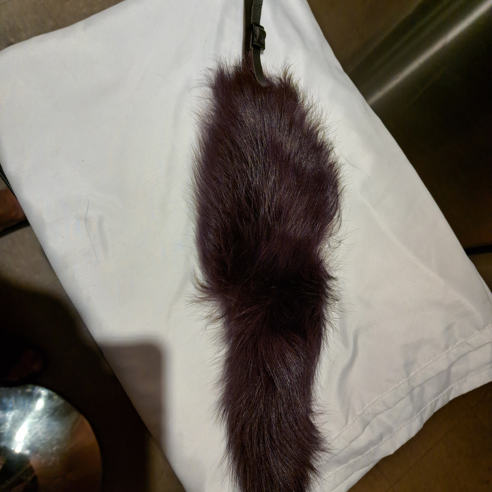 Plush Faux Fur Tail Keychain